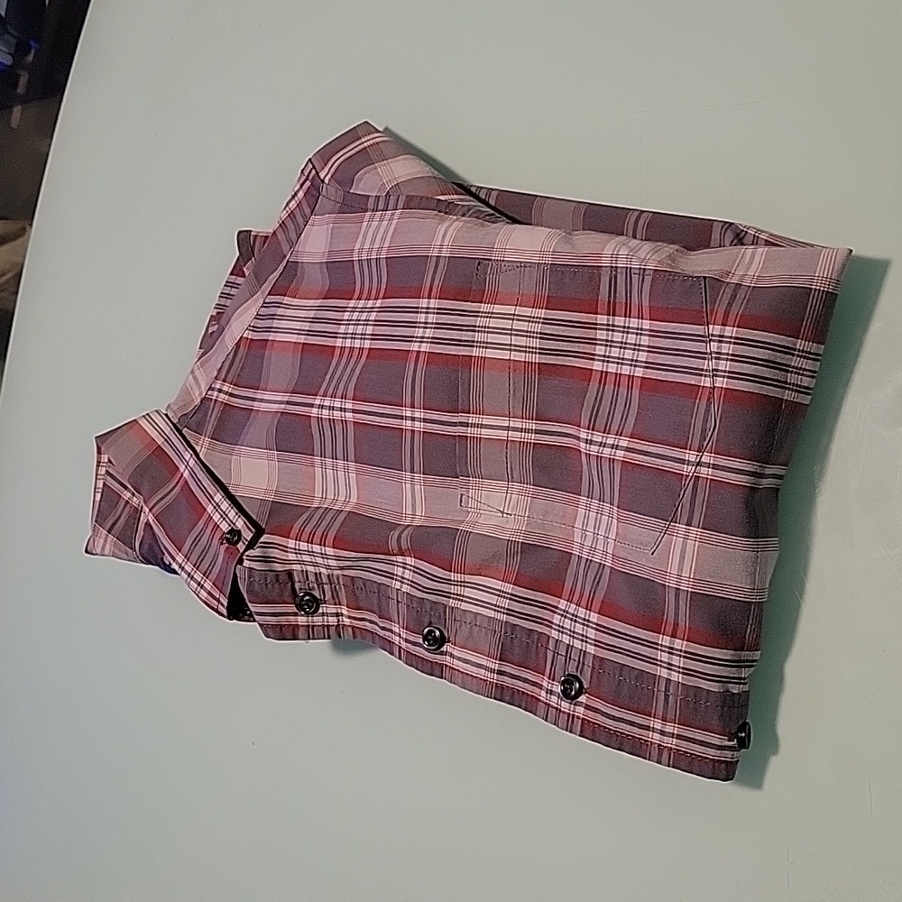 George. Classic fit. Checkered ss shirt. 2xl 50-52